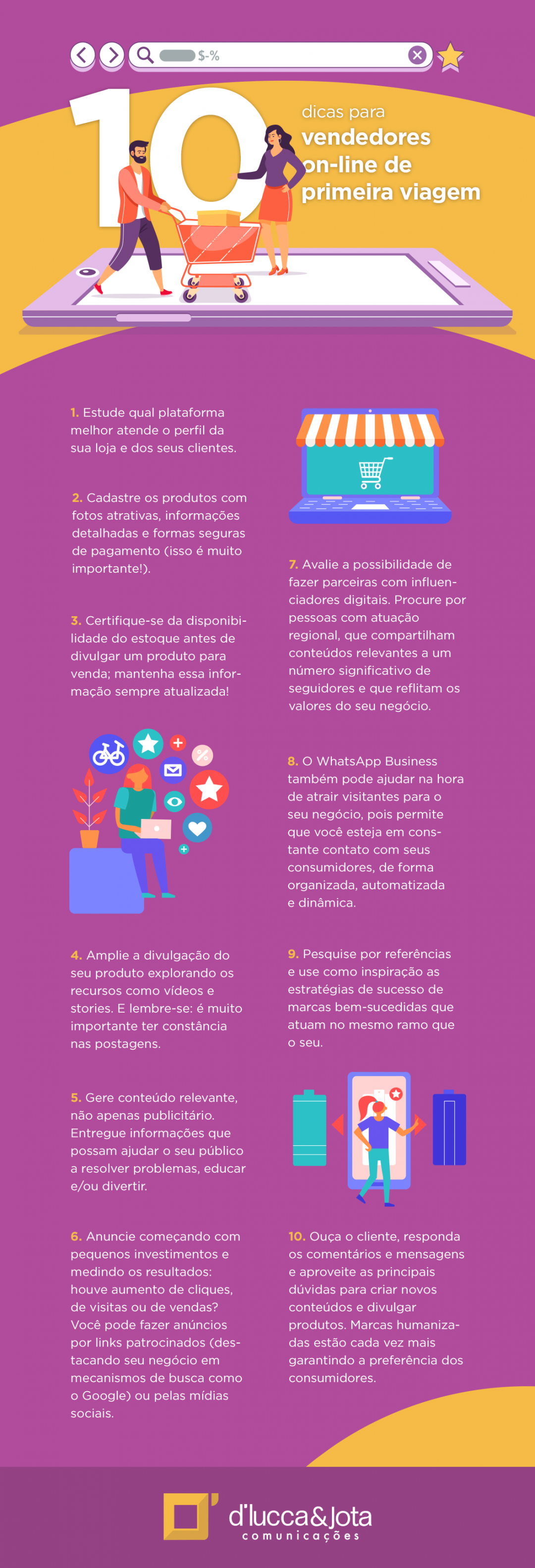 10 dicas de como vender pela internet começando do zero - D’lucca & Jota